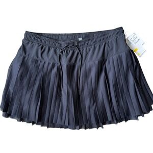 Zella All Day Pleated Skirt‎ Black XL NWT | Athleisure Tennis Pickleball Skort